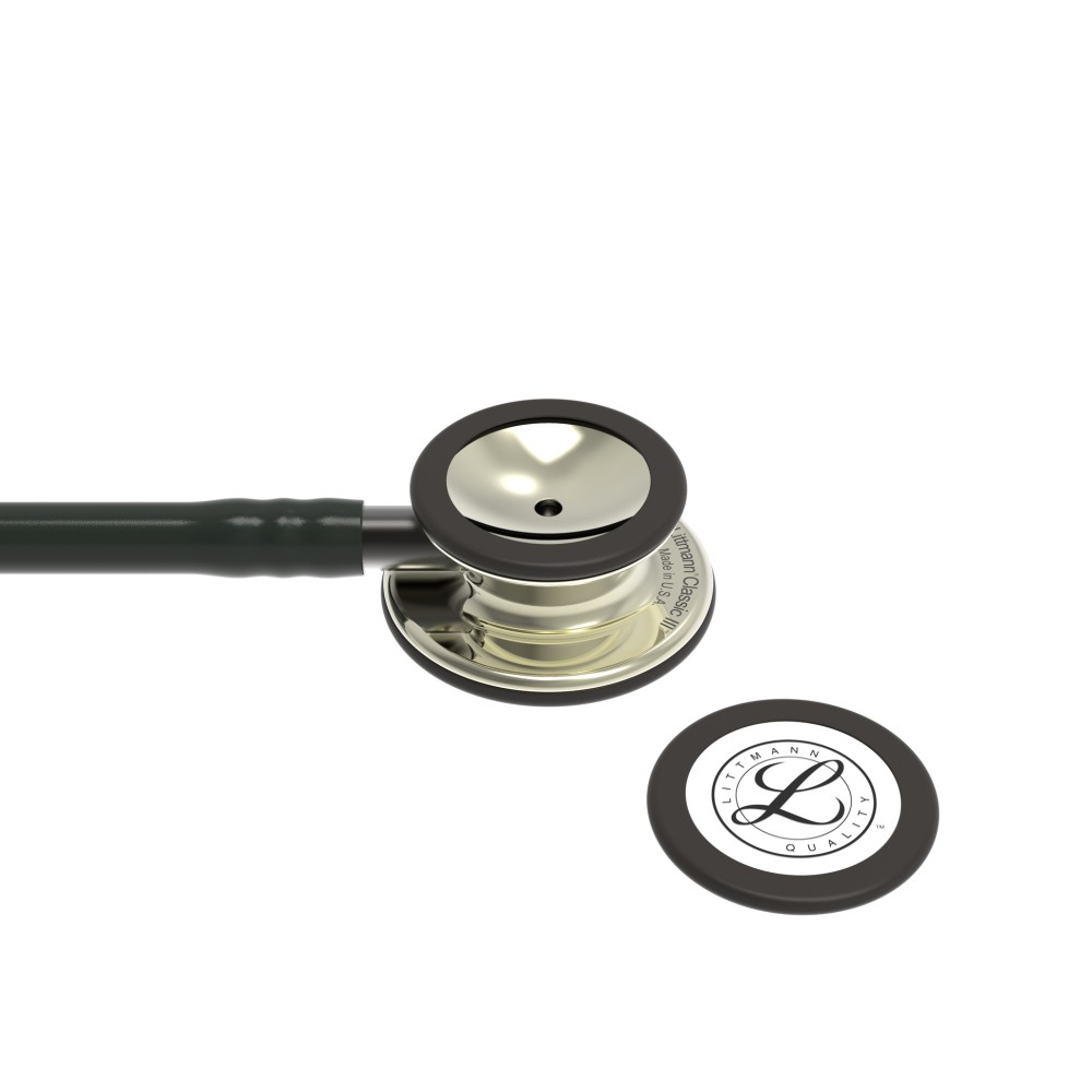 Stetoscop Littmann Classic III 5861 - Negru, capsula sampanie