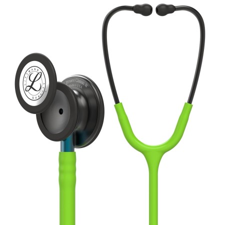 Stetoscop Littmann Classic III 5875 -Verde lamaie/Albastru, capsula fumurie
