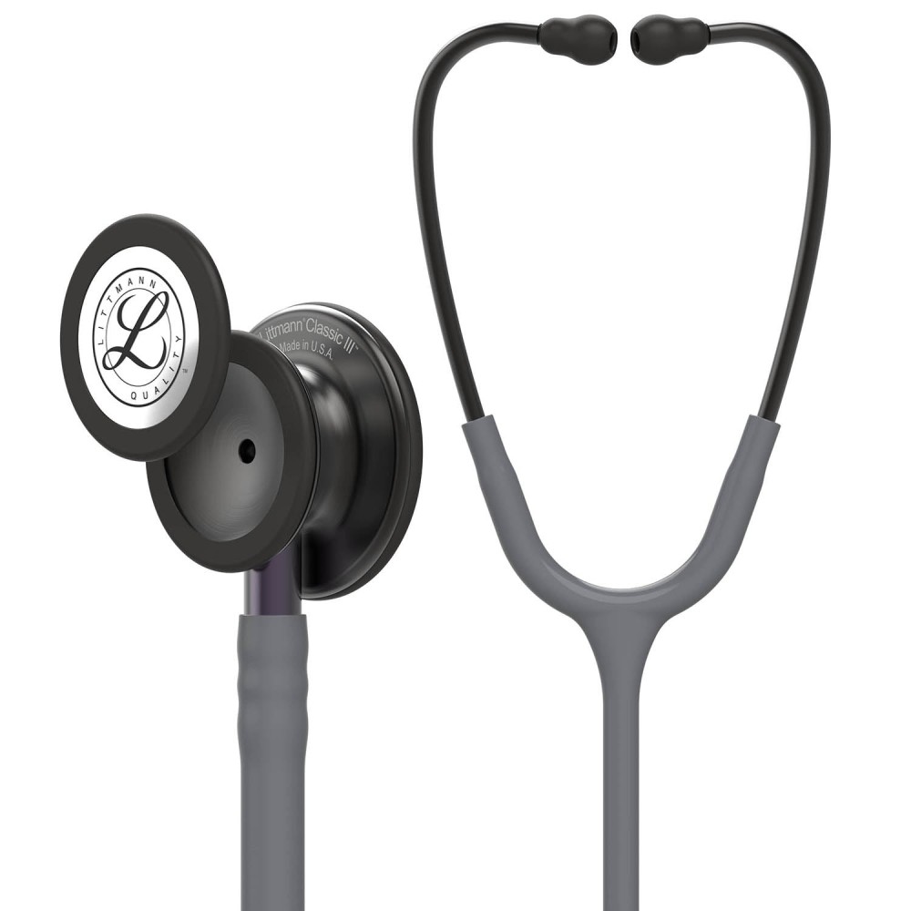 Stetoscop Littmann Classic III 5873 - Gri/Violet, capsula fumurie