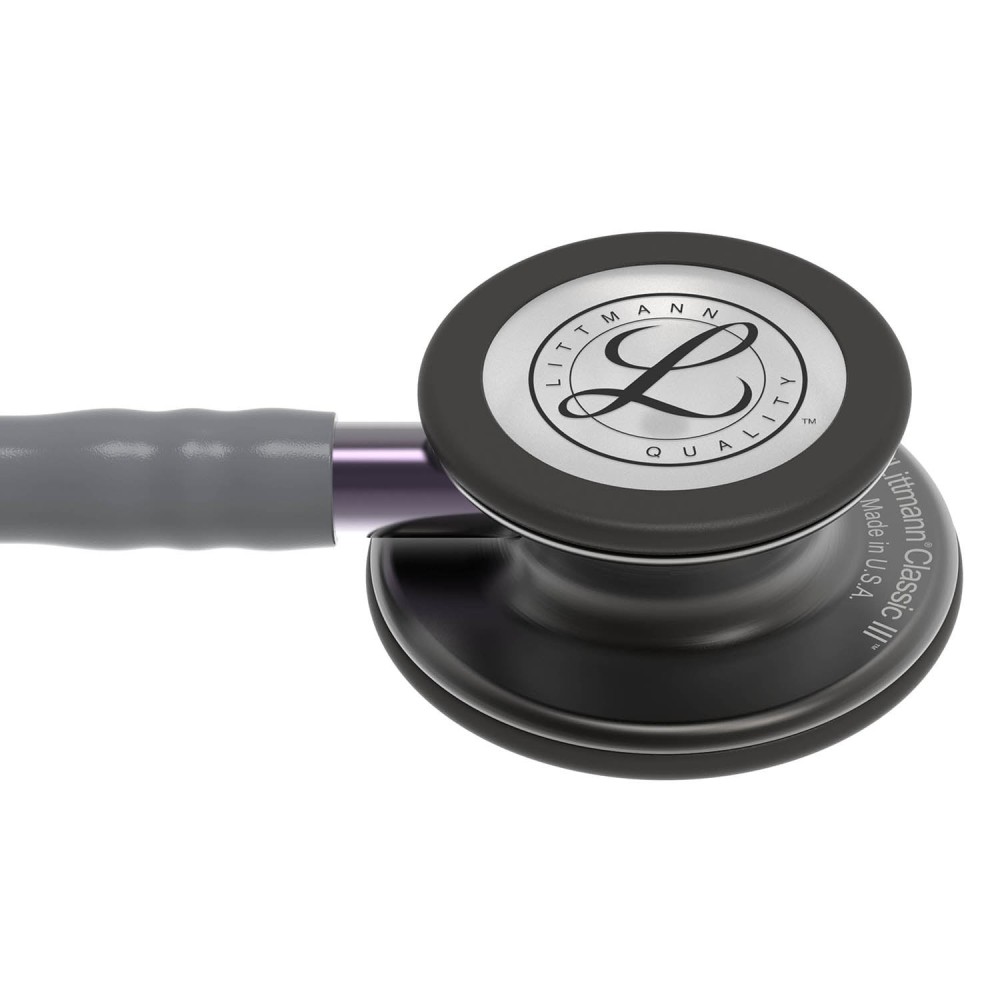 Stetoscop Littmann Classic III 5873 - Gri/Violet, capsula fumurie