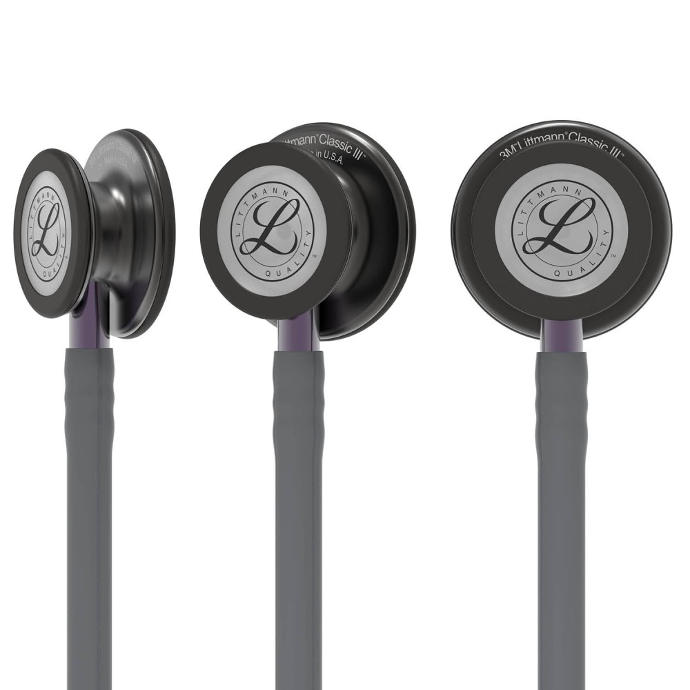 Stetoscop Littmann Classic III 5873 - Gri/Violet, capsula fumurie