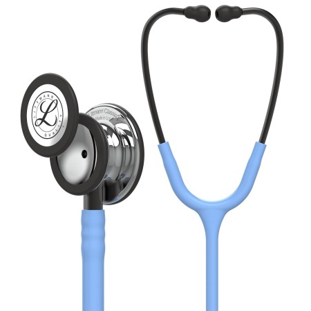 Stetoscop Littmann Classic III 5959 - Albastru ciel/Fumuriu, capsula oglinda