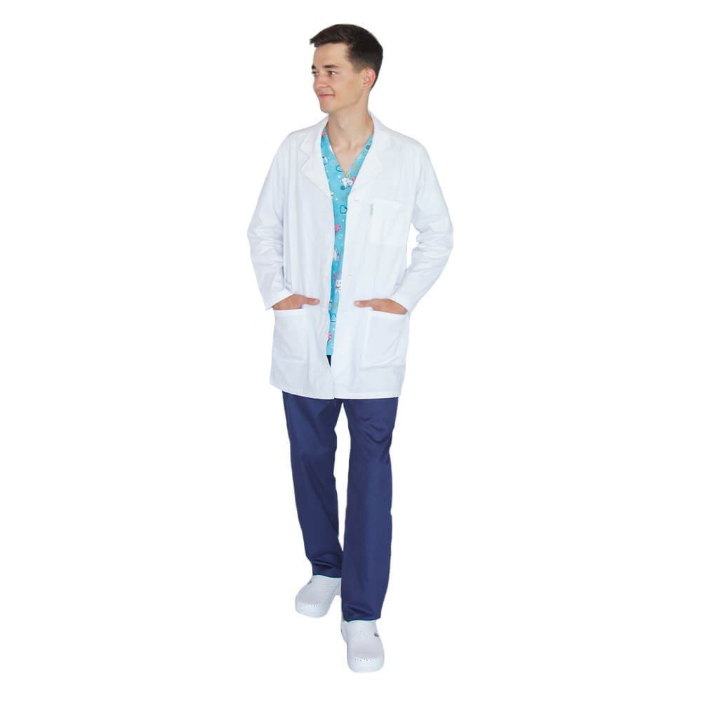 Bluza alba cu rever, pentru barbati - D17