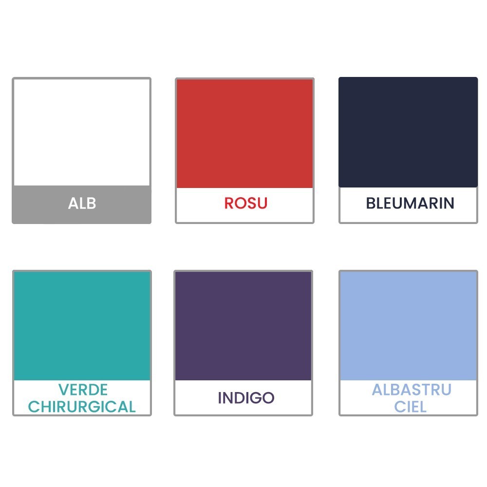 Costum medical Lotus 1, Basic 1, albastru ciel