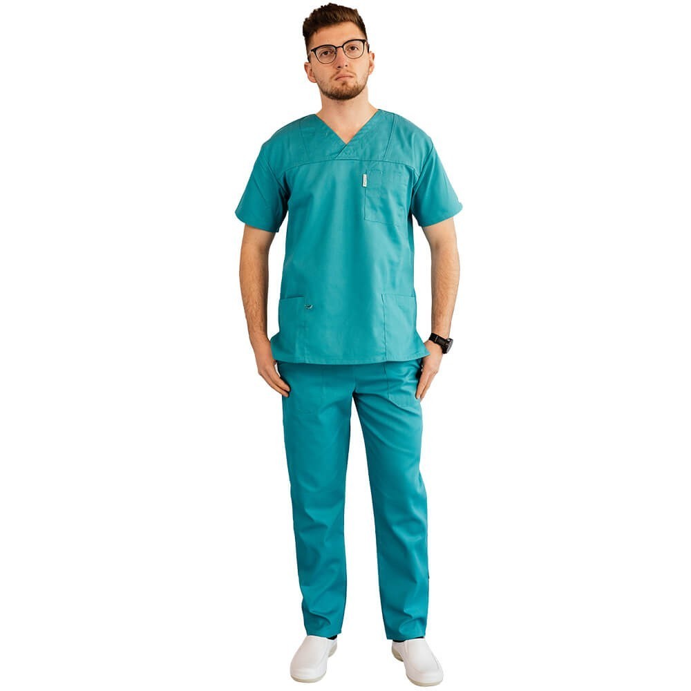 Costum medical Lotus 2, Basic 1, turcoaz