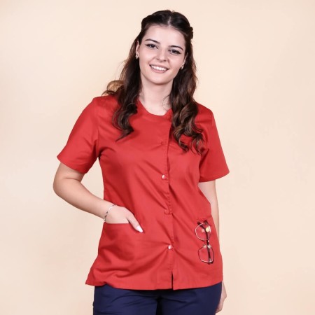 Bluza asimetrica cu capse