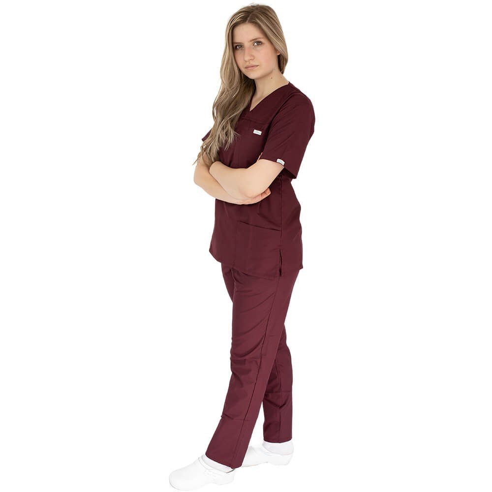 Costum medical Lotus 4, Basic 1, unisex, visiniu