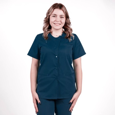 Bluza asimetrica cu capse