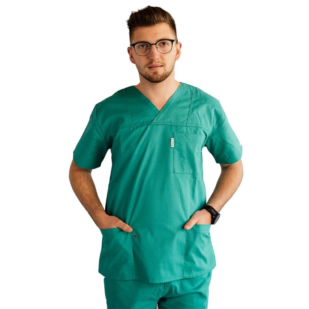 Costum medical Lotus 2, Basic 1, verde chirurgical Costum medical Lotus 2, Basic 1, verde chirurgical