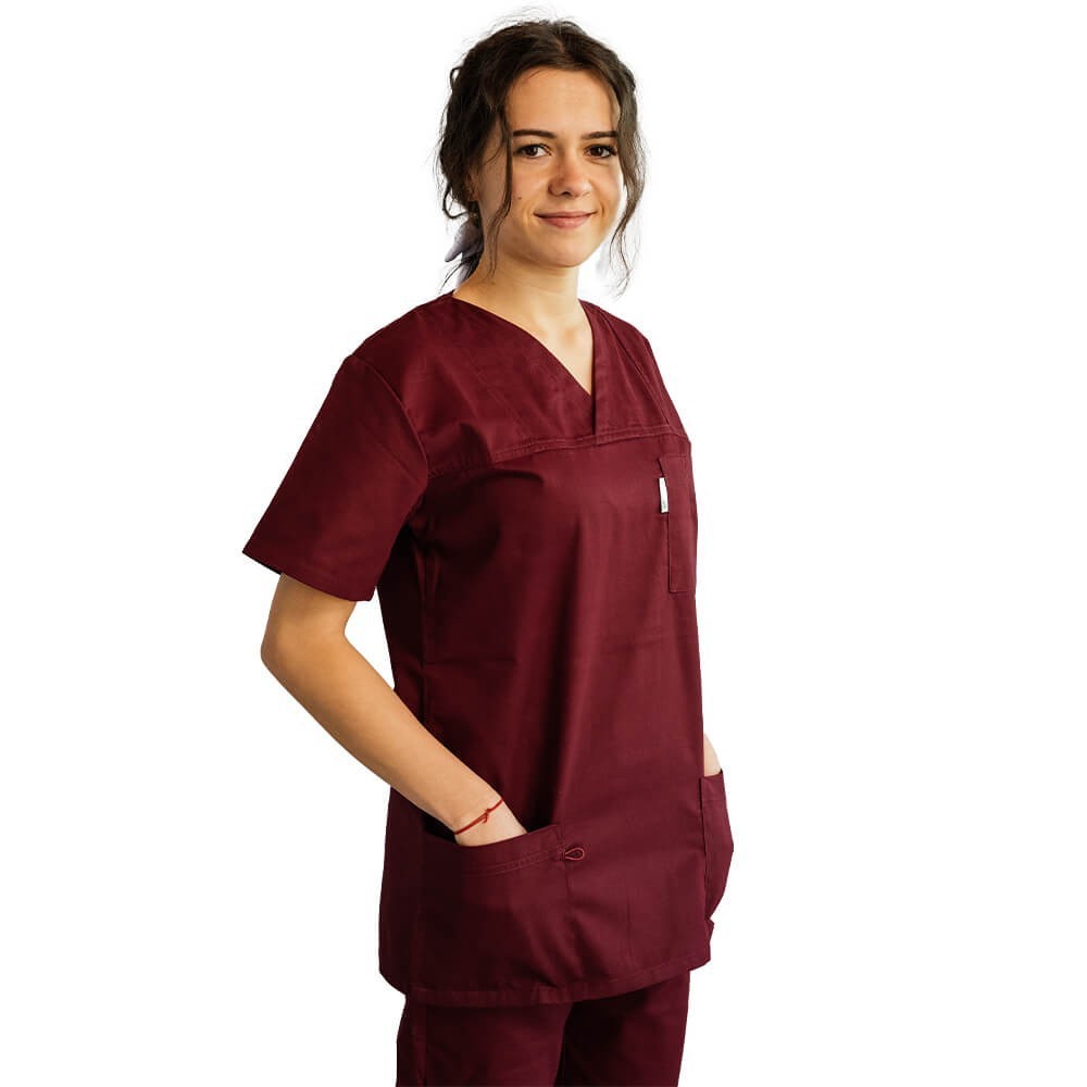 Costum medical Lotus 2, Basic 1, visiniu