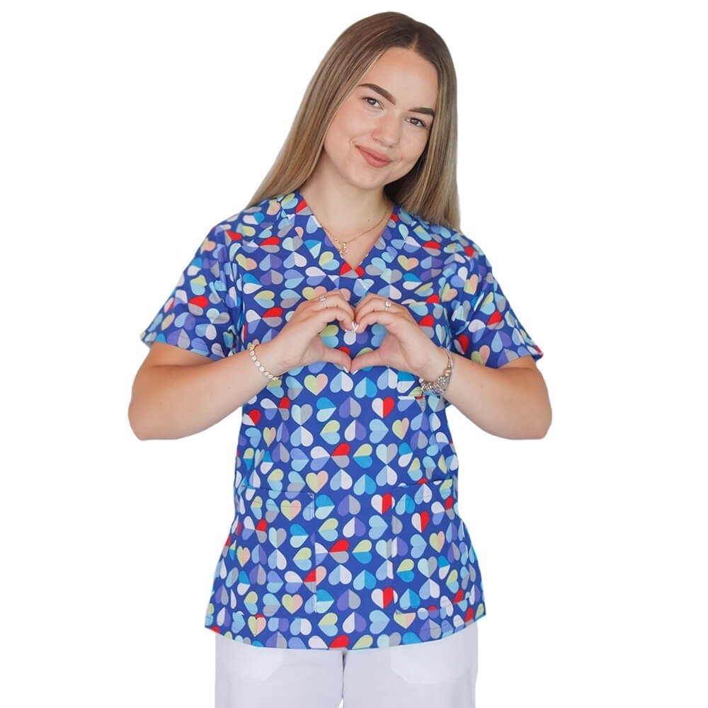 Bluza medicala imprimata