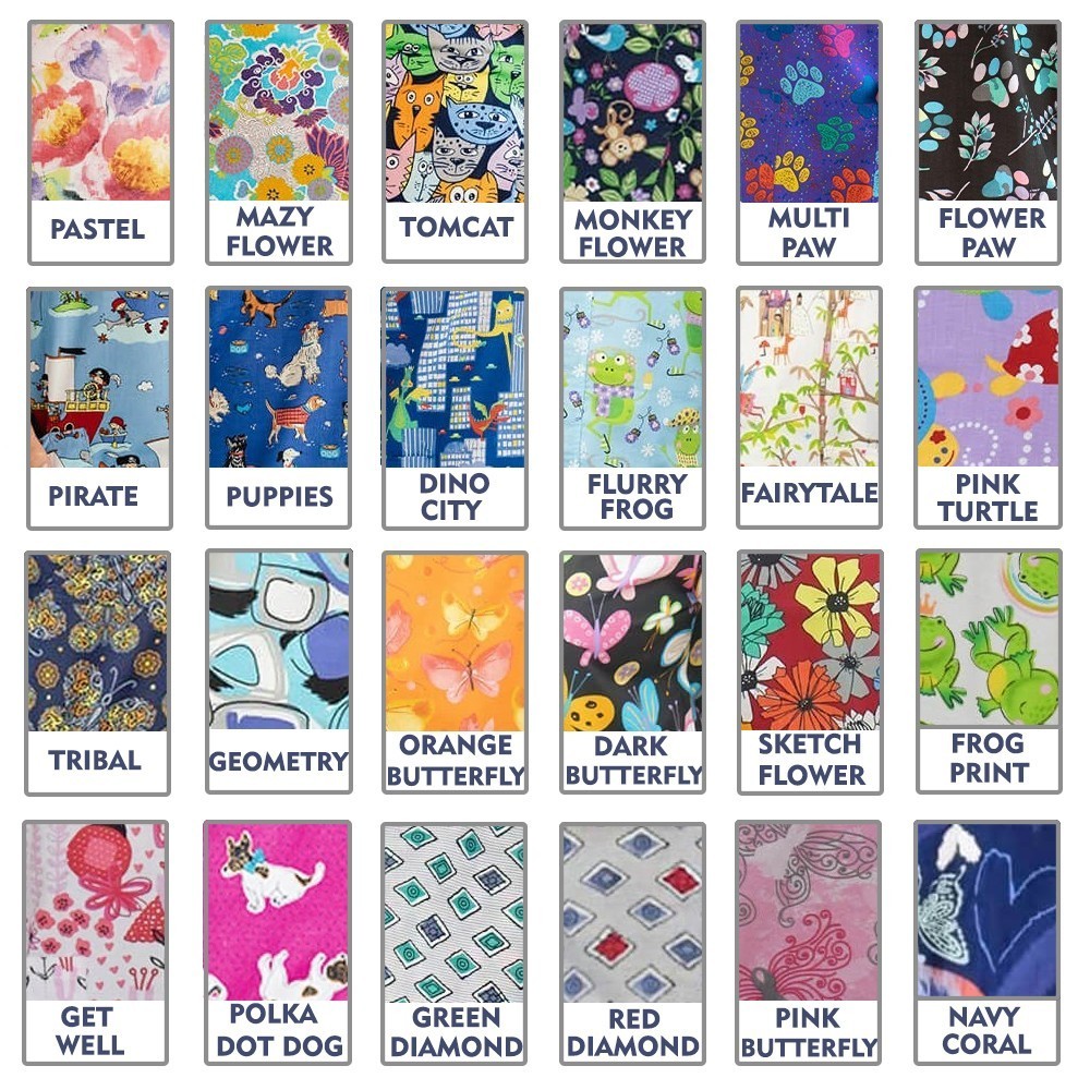 Bluza medicala imprimata Lotus 1, Multi Heart